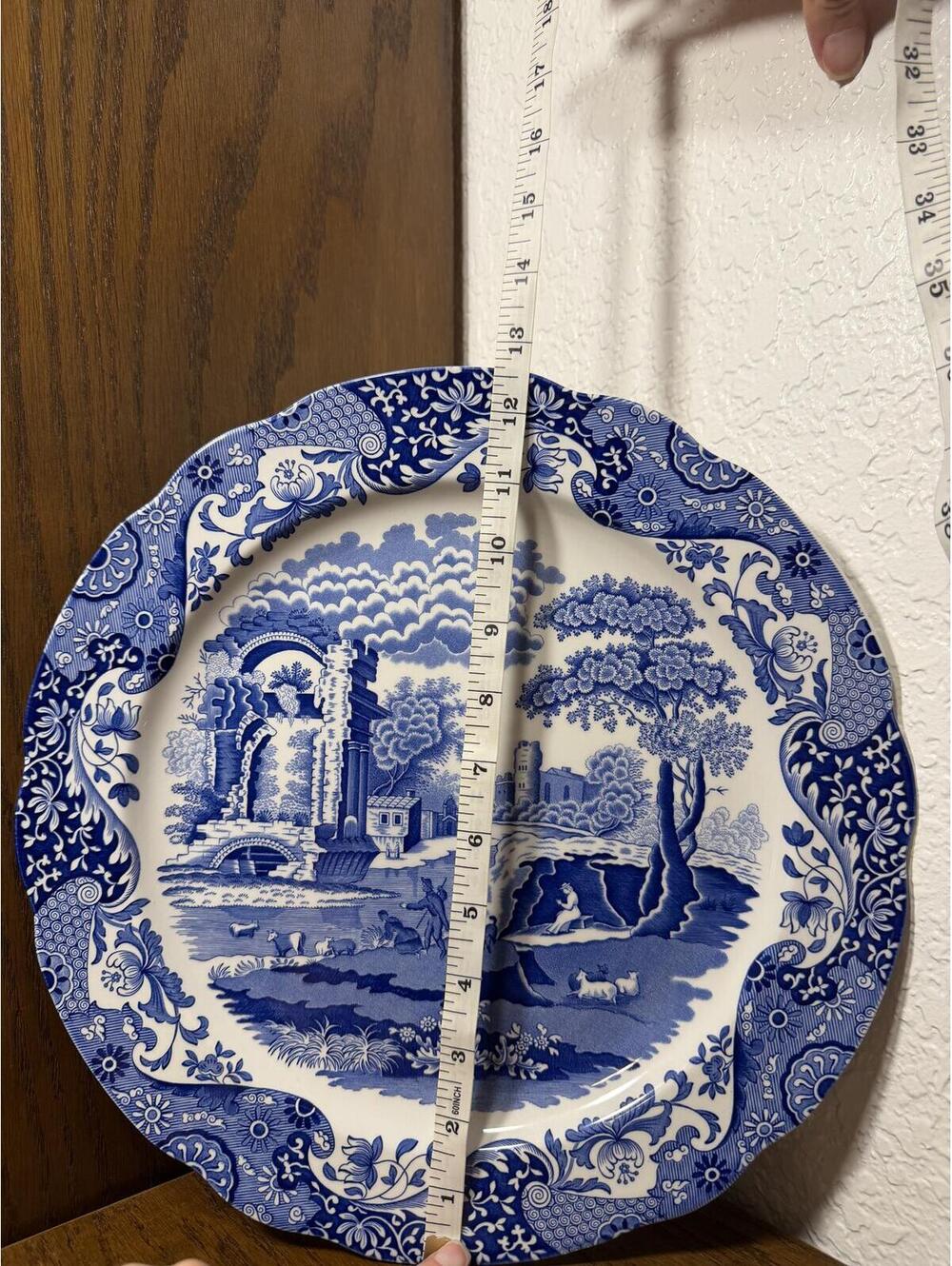 Vintage Spode Blue Italian 12" Buffet Plate / Large Serving plate - Picture 3 of 5